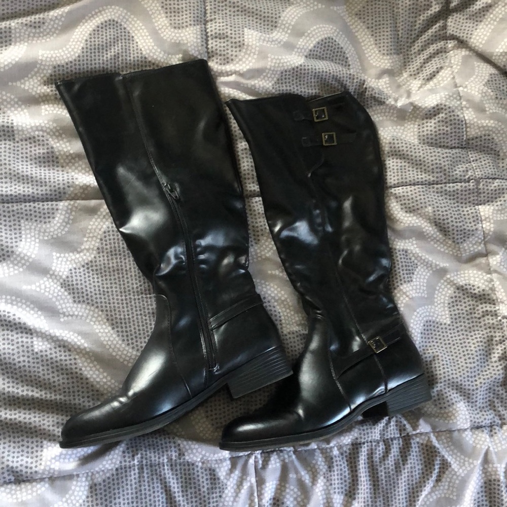 Black Leather Boots